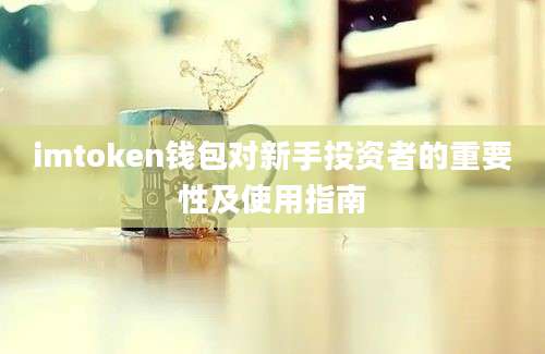 imtoken钱包对新手投资者的重要性及使用指南