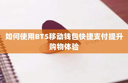 如何使用BTS移动钱包快捷支付提升购物体验