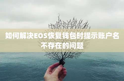 如何解决EOS恢复钱包时提示账户名不存在的问题