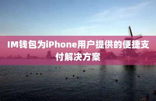 IM钱包为iPhone用户提供的便捷支付解决方案