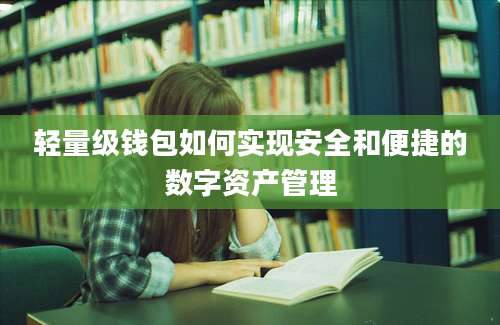 轻量级钱包如何实现安全和便捷的数字资产管理