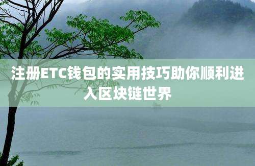 注册ETC钱包的实用技巧助你顺利进入区块链世界