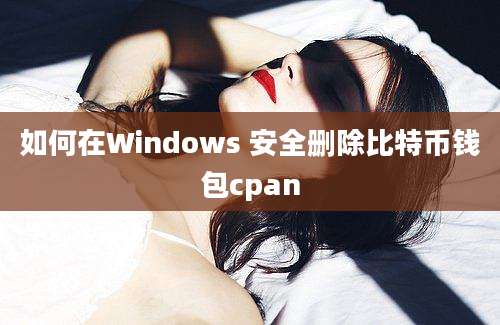 如何在Windows 安全删除比特币钱包cpan