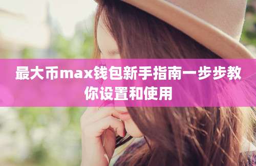 最大币max钱包新手指南一步步教你设置和使用