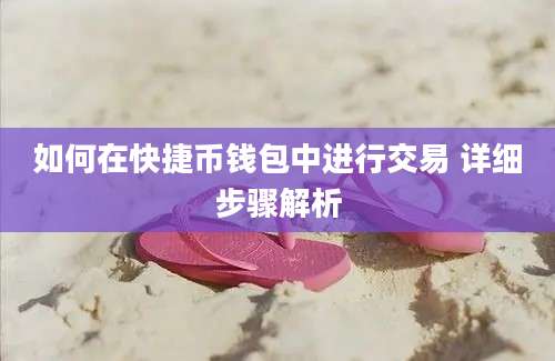 如何在快捷币钱包中进行交易 详细步骤解析