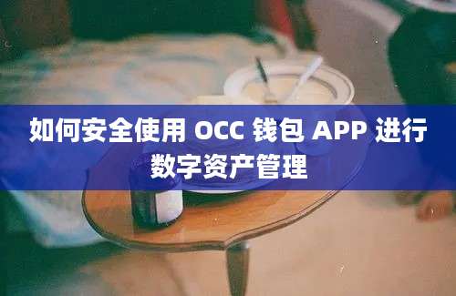 如何安全使用 OCC 钱包 APP 进行数字资产管理